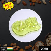 2969 Apple Shape 2piece Serving Set Of Bowl With Spoon  Tray. Dinnerware Serving Snacks  Pickle thumbnail 7