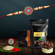 Rakhi (K1_420_sm)  Choco Magic (Pouch) Rakhi  Chocolate For Brother Rakhi With Chocolate Rakhi With Gift Rakhi Combo Set Of 1 Rakhi Chocolate thumbnail 1