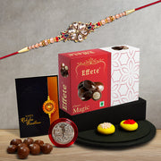 Rakhi Pack With Ritual Kit And Chocolate thumbnail 1