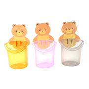 Cute Teddy Bear Toothbrush Holder For Kids (3 Pc Set) thumbnail 1