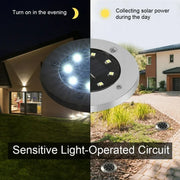 Solar Powered Led Garden Lights (4 Pc) thumbnail 4