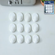 Strong Self Adhesive Wall Hooks Set (12 Pc) thumbnail 1