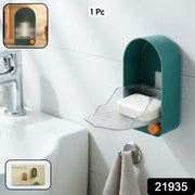 Wall Mounted Soap Holder With Drain Tray (1 Pc) thumbnail 7
