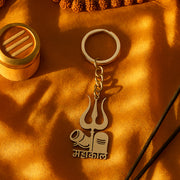 Mahakal Trishul  Shivling Design Metal Keychain - (1 Pc) thumbnail 5