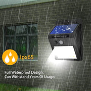 213 Solar Security Led Night Light For Home Outdoorgarden Wall (Black) (20-led Lights) thumbnail 3