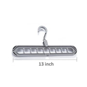 238 9 Hole Plastic Hanger Hanging Hook Indoor Wardrobe Clothes Organization Storage Balcony Windowsill Suit Racks thumbnail 4