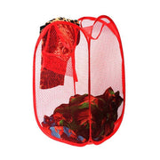 248 Laundry Hamper Mesh Fabric For Ventilation Foldable Storage Pop Up Clothes Basket thumbnail 2
