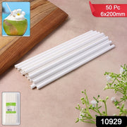 Paper Straw  Plain 6 Mm Diameter 200 Mm Length 50 Pcs Pack thumbnail 5