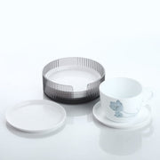 5513 Coasters Set Of 6 Plastic Coasters Spill Protection For Table Desk Durable And Non Slip Plastic Coaster Fit Common Size Drinking Glass Coffee Cup Tea Cup Mug thumbnail 1