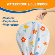 Flower-printed Fan Cover - 1 Pc 130x26 Cm thumbnail 3