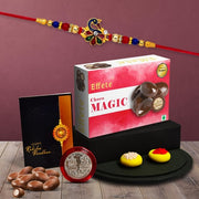 Rakhi (K1_315_cm32)  Chocolate Magic 32gm Rakhi  Chocolate For Brother Rakhi With Chocolate Rakhi With Gift Rakhi Combo Set Of 1 Rakhi Chocolate thumbnail 1