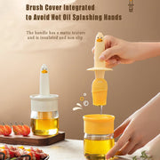 2 In 1 Oil Dispenser Bottle With Silicone Basting Brush (1 Set) thumbnail 4