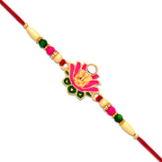 Ganesh Lotus Leaf Designer Motif Rakhi thumbnail 2