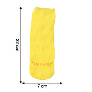 Tuesday Theme Yellow Casual Socks (1 Pair) thumbnail 2