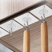 9055 100pc Multipurpose Strong Small Stainless Steel Adhesive Wall Hooks thumbnail 7