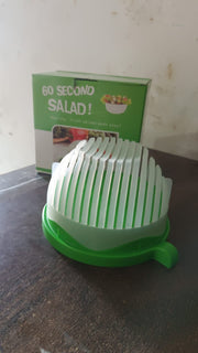 Plastic 60 Seconds Salad Cutter Salad Maker Salad Bow  (1 Pc) thumbnail 6