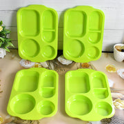 5363 Unbreakable Plastic Food Platesbiodegradable 5 Compartment Square Plate For Food thumbnail 3
