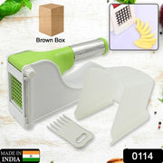 114 Virgin Plastic French Fry Chipser Potato Chipserpotato Slicer With Container thumbnail 7