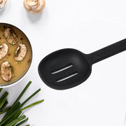 5377 Silicon Non-stick Heat Resistant Kitchen Item Premium Spoon ( 1pc ) thumbnail 2