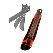 7532 Heavy Duty 18 Mm Cutter Knife Set With Rubbered Handle With Extra Blades Best Use  For Office And Home Use thumbnail 3