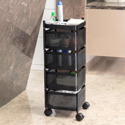Metal Square High Quality Kitchen Trolley With Wheels (4 Layer  1 Pc) thumbnail 3