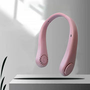 0616 Portable Neck Fan Holiday Hands Free Bladeless Neck Fan 360 Cooling Hanging Fan Usb Rechargeable Personal Neck Fan Wearable Neck Fan Suitable For Traveling thumbnail 2