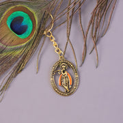 Metal Traditional Decorative Lord Krishna Keychain (1 Pc) thumbnail 2