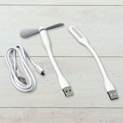 Portable Mini Usb Fan Usb Light  Micro Usb Cable (3 Pcs Set) thumbnail 4