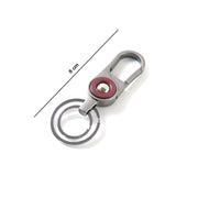 Premium Metal Key Holder With Dual Ring  Secure Clip (1 Pc) thumbnail 4