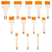4663 Artistic Flat Painting Brush - Set Of 12 thumbnail 5
