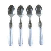 Premium Stainless Steel Dessert Spoon With Plastic Handle Set (4 Pc Set) thumbnail 3