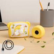 Cute Bear-shaped Mini Rechargeable Fan (1 Pc) thumbnail 1