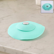 Creative 2-in-1 Light Green Silicone Sewer Sink Sealer Cover Drainer (Multicolour) thumbnail 1