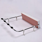 7660 Wall Mounted Foldable Wash Basin Storage Rack Shelf Holder Self Adhesive With Sticker thumbnail 1
