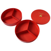 2 Layer Multipurpose Decorative Dry Fruit And Snack Serving Tray (1 Pc) thumbnail 3