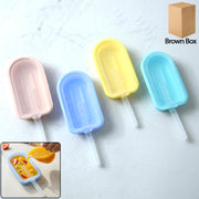Premium Silicone Ice Cream Popsicle Mold Set 4 Pc thumbnail 1