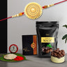 Rakhi For Brother Set Of 1 With Choco Magic Pooja Coin With Greating Cardrakhi For Kids Rakhi With Sweets (K1_402_sm)