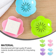 7963 Dabble Layer Flower Self Draining Soap Dish Holder Bathroom Shower Soap Holder Dish Storage Plate Tray For Bathroom Kitchen Bathtub thumbnail 4