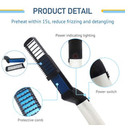 348 Mens Beard And Hair Curling Straightener (Modelling Comb) thumbnail 3