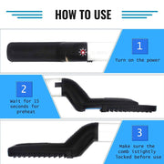 348 Mens Beard And Hair Curling Straightener (Modelling Comb) thumbnail 4