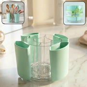 Multipurpose 5 Compartment Rotating Pen Holder (1 Pc) thumbnail 1