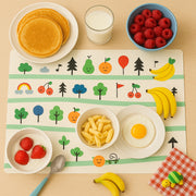 Colorful Cartoon Printed Dining Table Placemats For Kids (4 Pc  40x30 Cm) thumbnail 5