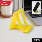 Adjustable Foldable Plastic Mobile Phone Stand (1 Pc  Mix Color) thumbnail 7