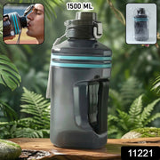Large Square Gallon Style Water Bottle With Handle 1500 Ml thumbnail 7