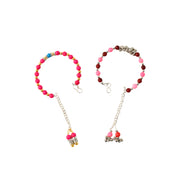 Traditional And Trendy Beaded Bracelet With Adjustable Chain (1 Pc) thumbnail 4
