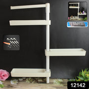 Kitchen Organization Rotating Shelf Storage Racks Multipurpose Adjustable (1 Set) thumbnail 6
