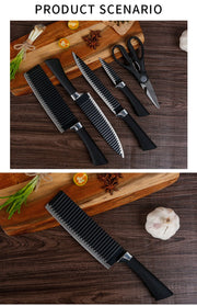 2285 Stainless Steel Knife Set With Chef Peeler And Scissor (6 Pieces) thumbnail 2