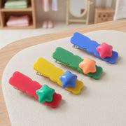 Colorful Star Design Decorative Hair Clip Set (4 Pc) thumbnail 5