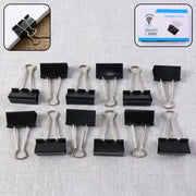 Extra Large Heavy-duty Black Binder Clips Set (41 Mm 12 Pc) thumbnail 1