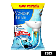 1383 All Pipe Safe Drain Cleaner Powder Clear Clogged Sinks  Pipes 50 Gram Pack thumbnail 3